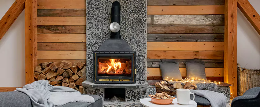 Thelin Hearth Products Direct Vent Gas Stove Fireplace Inspection in Palatine, Illinois